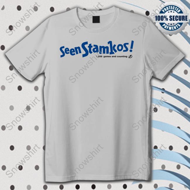 Seen stamkos 1000 games and counting shirt, hoodie, sweater, long