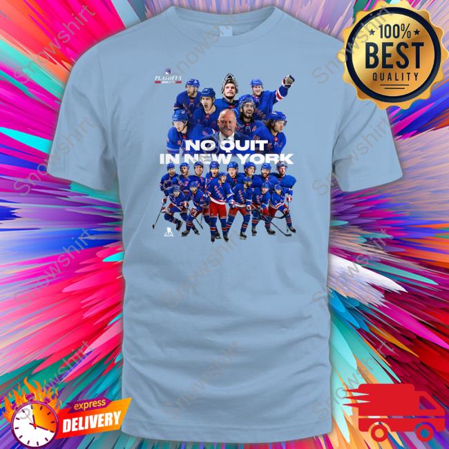 Official new York Rangers No Quit Team Photo T-Shirt, hoodie