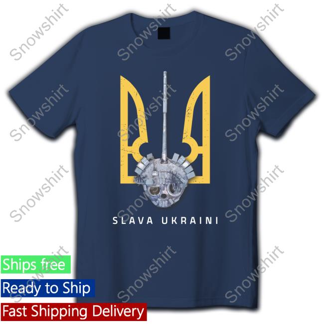 Official Saint Javelin Merch Slava Ukraini Turret Tee