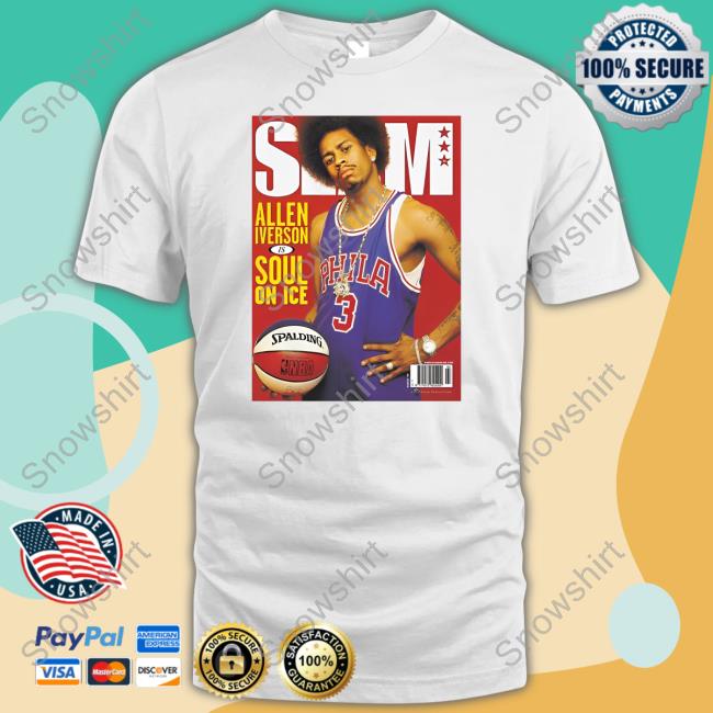 mitchell and ness allen iverson t shirt