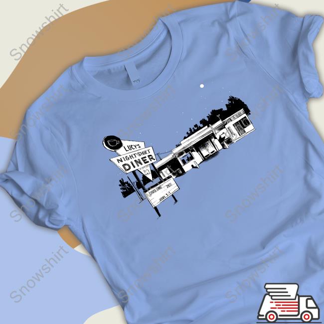 Lucy's Night Shift Diner Tee Light Blue - Snowshirt