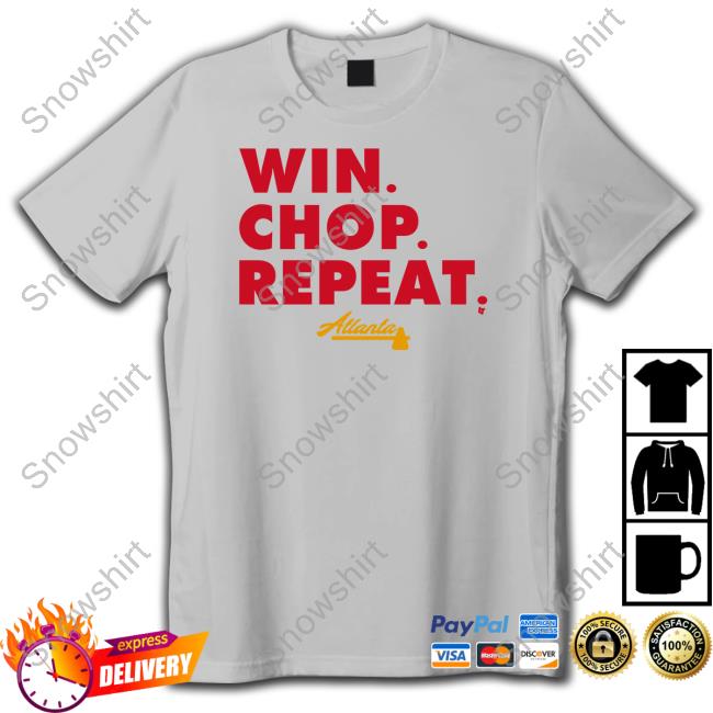 Atlanta: Win. Chop. Repeat., Adult T-Shirt / Extra Large - MLB - Sports Fan Gear | breakingt