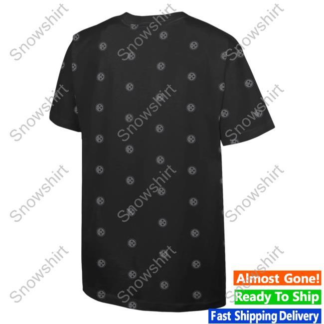 Official Dick's Sporting Goods Clothing Shop Store Mitchell & Ness  Pittsburgh Steelers All Over Print Black Tees 3D AOP Dickssportinggoods  Merch - Snowshirt