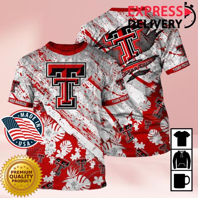 Texas Tech Red Raiders Skull Dancing 3D T-Shirt For Fans - Banantees