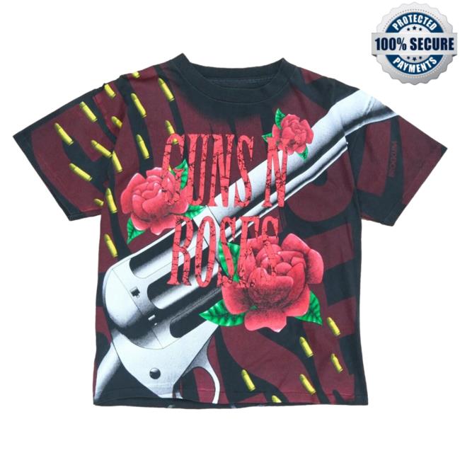 Official Throwback Vault Vintage Guns N Roses Brockum T-Shirts AOP