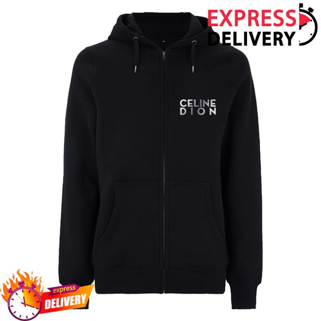 Official Celine Dion Merch Courage Celine Dion Zip Up Sweater Official Celine Dion Merch Courage Celine Dion Zip Up Sweater