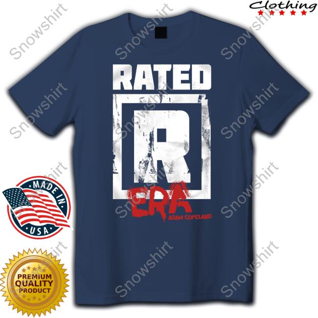 ShopAEW.com on X: Rated R Era! Check out this Adam Copeland shirt