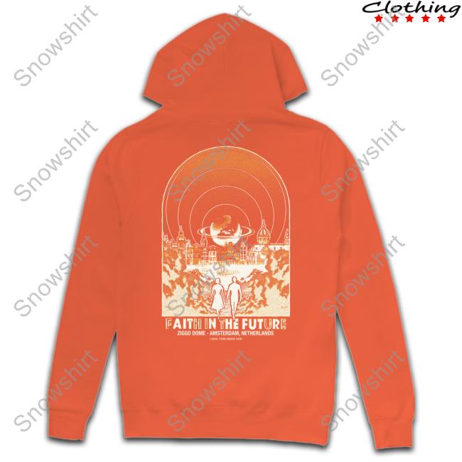 Official Louis Tomlinson Merch Ziggo Dome Amsterdam World Tour Orange Hot  Shirt - Snowshirt