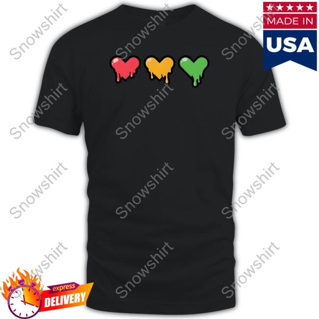 Life Series Merch Heart Drip Tee Shirt Lifeseries