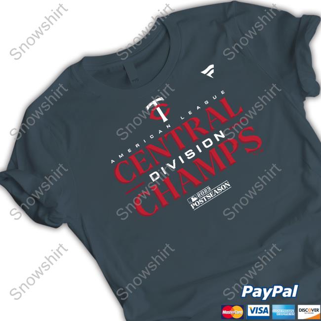 Minnesota Twins 2023 Al Central Division Champions Locker Room Shirt