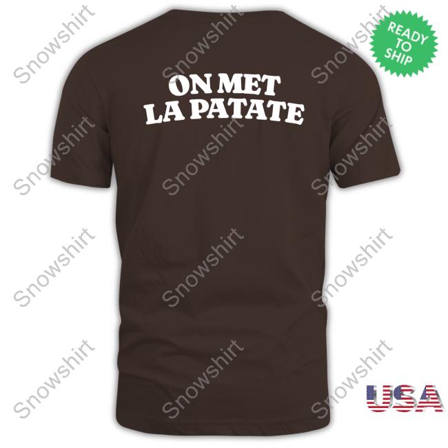 Official Average Rob Merch Chaud Patate On Met La Patate Black Tee