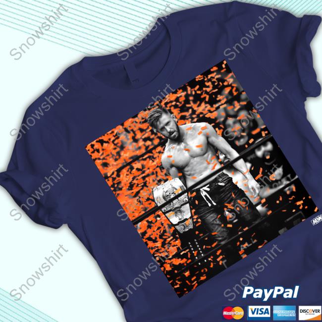 Official AEW Orange Cassidy Confetti Tee Shirt Official AEW Orange Cassidy Confetti Tee Shirt