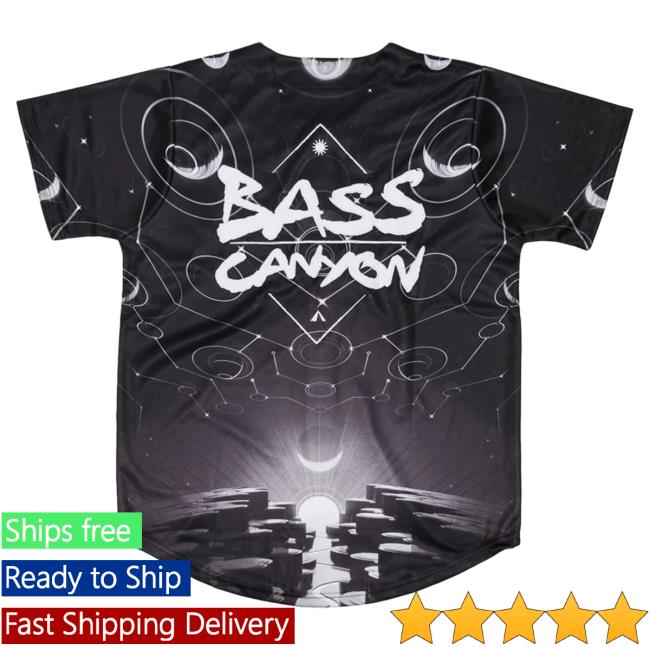 Official Excision Merch Gorge Baseball Jersey Top Shirt Black/White -  Snowshirt