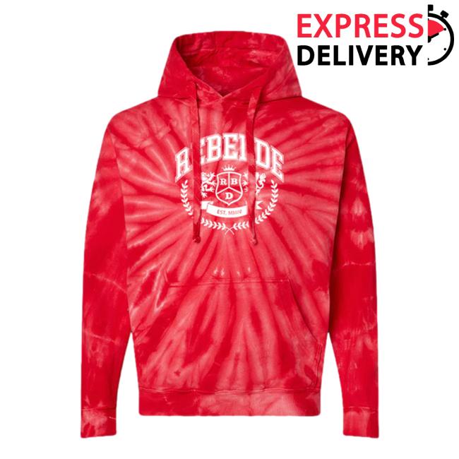 Official Rbd Store Rebelde Emblem Tie Dye Hoodies Official Rbd Store Rebelde Emblem Tie Dye Hoodies