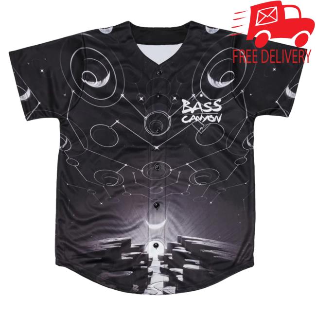 Official Excision Merch Gorge Baseball Jersey Top Shirt Black/White -  Snowshirt