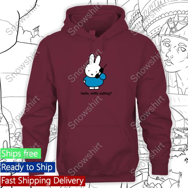 Official Thunder Egg Merch Hello Miffy Calling Shirt Official Thunder Egg Merch Hello Miffy Calling Shirt