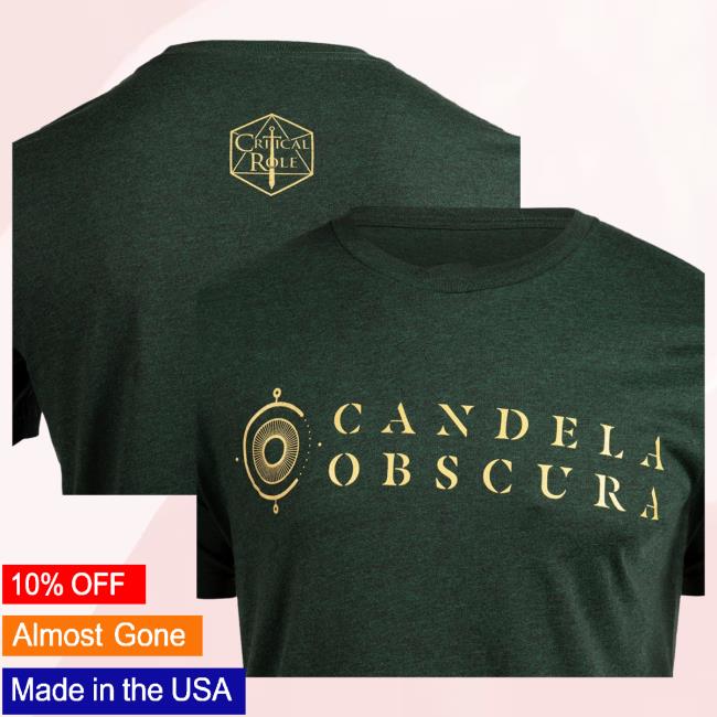 Official Critical Role Merch Store Shop Candela Obscura T-Shirt CriticalRole Official Critical Role Merch Store Shop Candela Obscura T-Shirt CriticalRole
