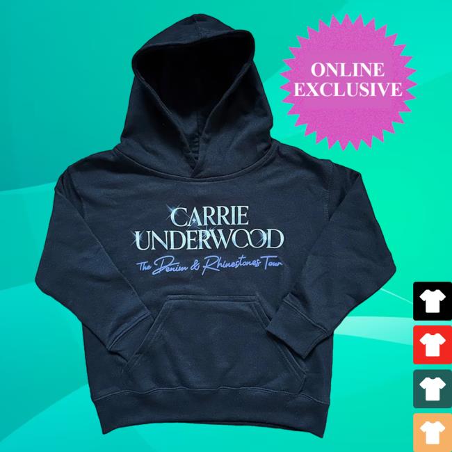 Official Carrie Underwood Merch Store Carrie Underwood Denim & Rhinestones  Tour Crewneck Sweatshirt Carrie Underwood Clothing Shop - Snowshirt