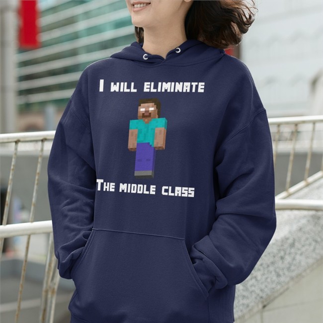 I Will Eliminate The Middle Class Herobrine Long Sleeve Yawn I Will Eliminate The Middle Class Herobrine Long Sleeve Yawn