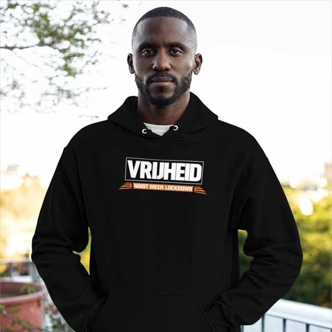 Vrijheid Nooit Meer Lockdown Hoodie Vrijheid Nooit Meer Lockdown Tee Shirt