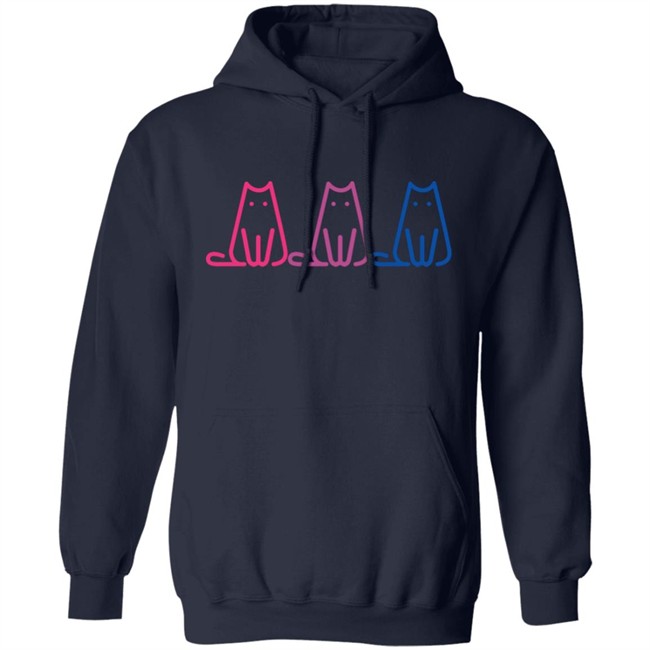 Cahlaflour Bisexual Pride Cat Shirt Cahlaflour Bisexual Pride Cat Shirt