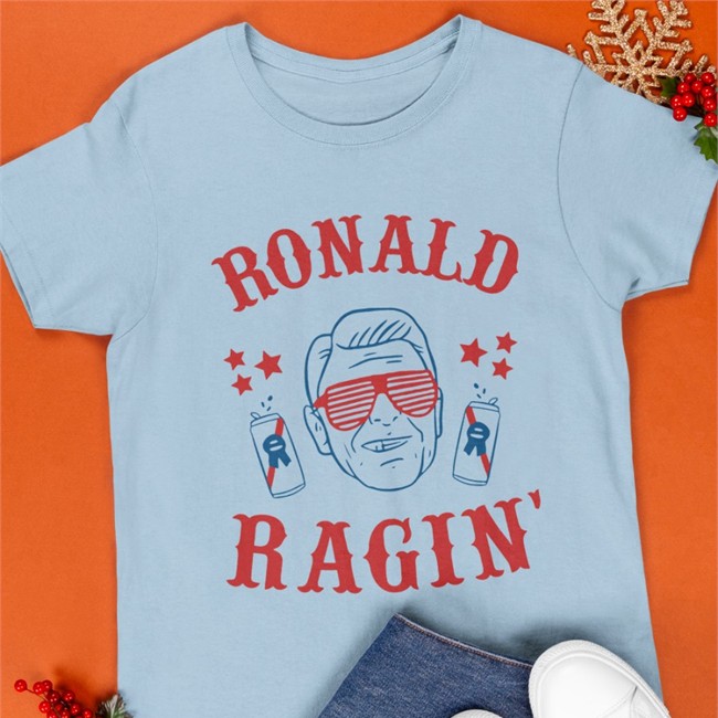 Ronald Reagan Drinking 4Th Of July Tee