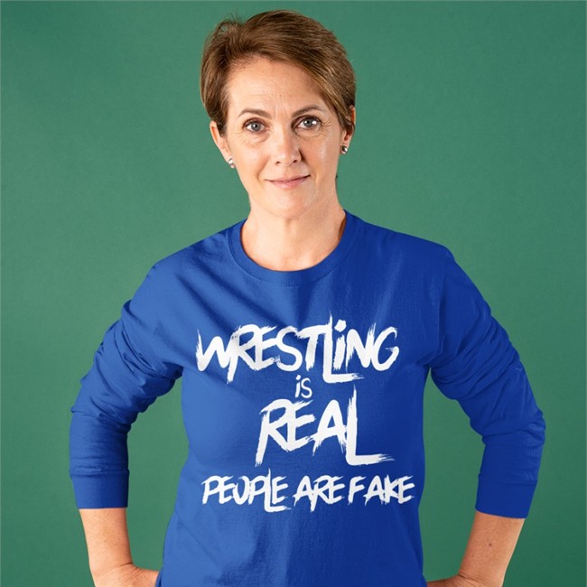 Wrestling Is Real People Are Fake Shirt Black Wrestling Is Real People Are Fake T Shirt Brittni Sacco