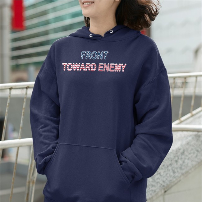 Rjo Apparel Merch Front Toward Enemy American Flag Tee Shirt Robert J. O'Neill