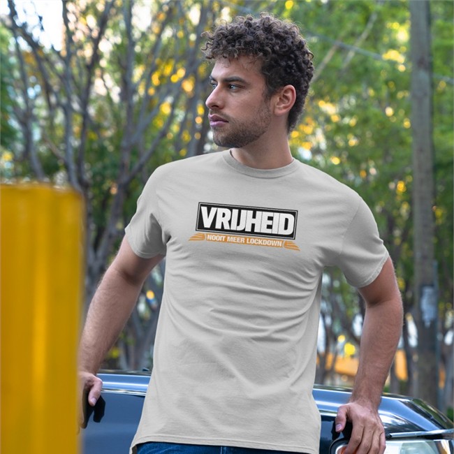 Robert Pijkeren De Jensen Show Merch Vrijheid Nooit Meer Lockdown Shirt