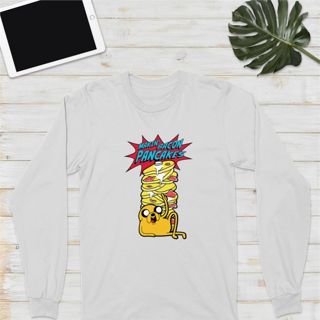 Jake Adventure Time Hugh Jackman Makin Bacon Pancakes Shirt