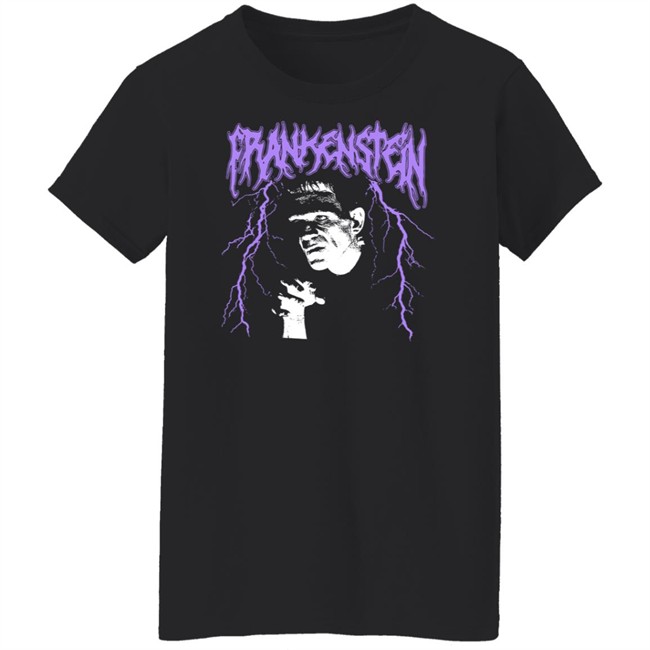 Universal Monsters Frankenstein Monster Metal T Shirt Universal Monsters Frankenstein Monster Metal T Shirt