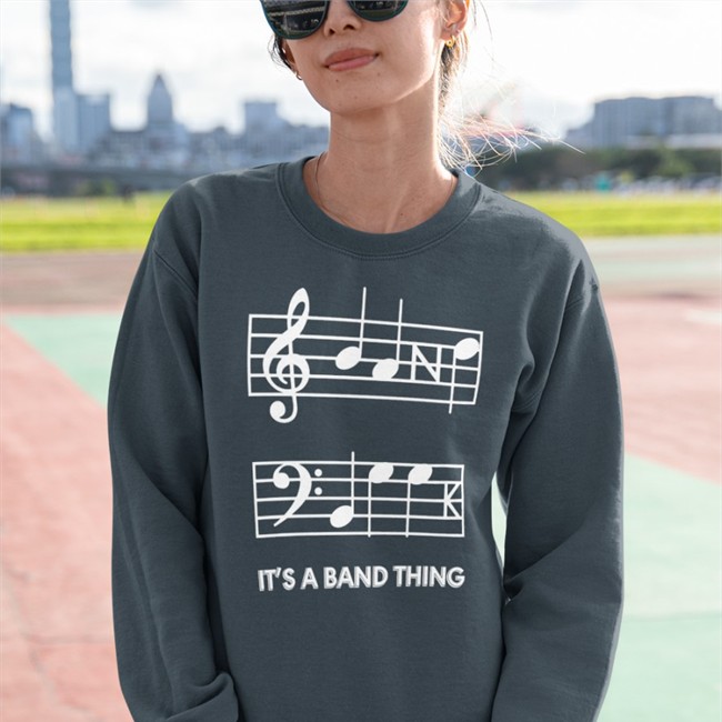 It's A Band Thing Tee Threat Notation It's A Band Thing Sweatshirt Threatening Music Notation