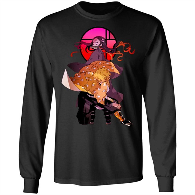 Render Demon Slayer Hoodie kimetsu no yaiba Nezuko x zenitsu anime black hoodie Sweatshirt Render Demon Slayer Hoodie kimetsu no yaiba Nezuko x zenitsu anime black hoodie Sweatshirt