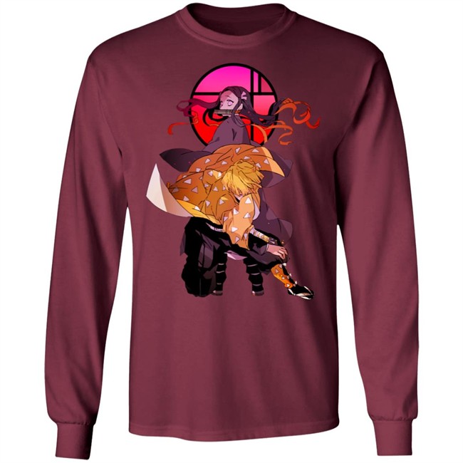 Render Demon Slayer Hoodie kimetsu no yaiba Nezuko x zenitsu anime black hoodie Sweatshirt Render Demon Slayer Hoodie kimetsu no yaiba Nezuko x zenitsu anime black hoodie Sweatshirt