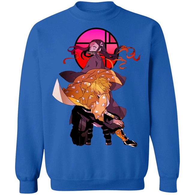 Render Demon Slayer Hoodie kimetsu no yaiba Nezuko x zenitsu anime black hoodie Sweatshirt Render Demon Slayer Hoodie kimetsu no yaiba Nezuko x zenitsu anime black hoodie Sweatshirt