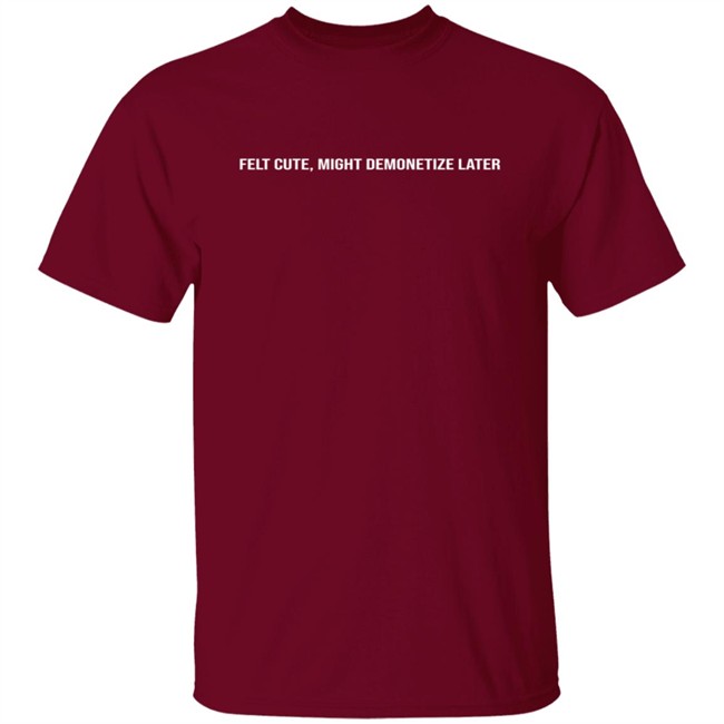 Fanjoy ALEX WARREN Merch DEMONETIZE T SHIRT Fanjoy ALEX WARREN Merch DEMONETIZE T SHIRT
