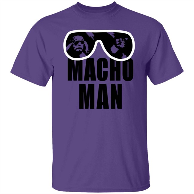 Macho Man Randy Savage Purple Tee Shirt