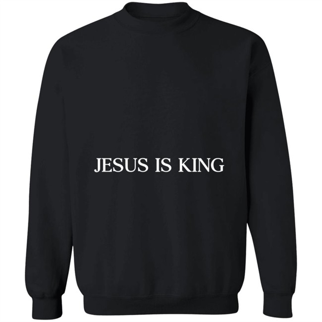 JESUS IS KING MERCH NAVY CREWNECK CHICAGO