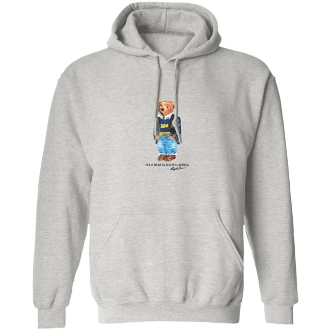 Polo Bear By Ralph Lauren T Shirt Mens Grey Bear Logo Fleece Sweatshirt