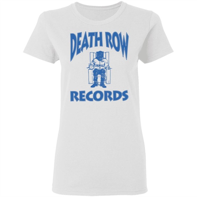 Ripple Junction Death Row Records Airbrush Tee Blue Logo Shirt white T Shirt Ripple Junction Death Row Records Airbrush Tee Blue Logo Shirt white T Shirt