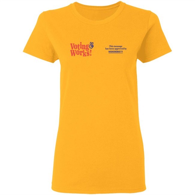 Highsnobiety Merch Voting Works 2020 T Shirt Highsnobiety Merch Voting Works 2020 T Shirt