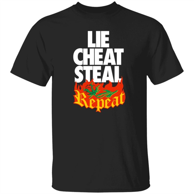 Pro Wrestling Merch Lie Cheat Steal Repeat Shirt