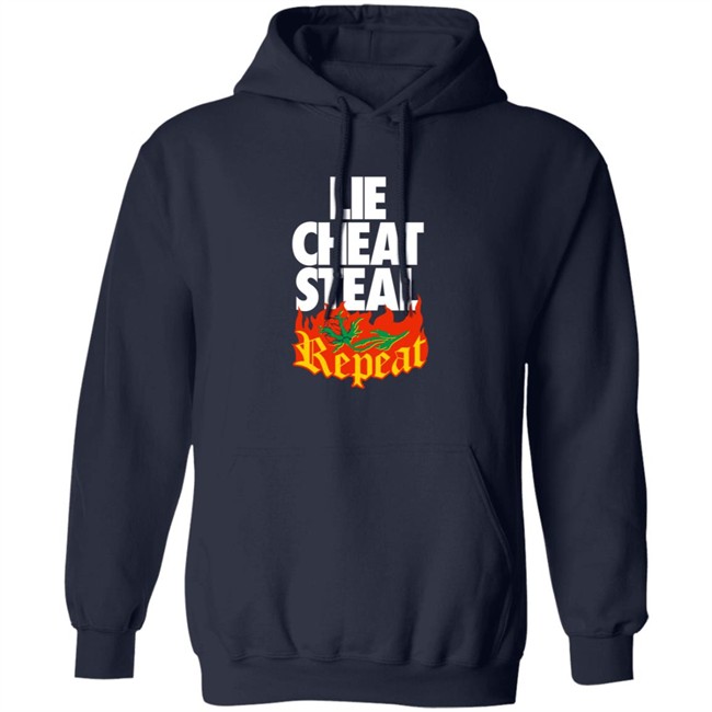 Pro Wrestling Merch Lie Cheat Steal Repeat Shirt Pro Wrestling Merch Lie Cheat Steal Repeat Shirt