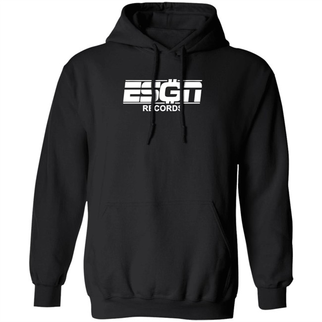 Esgn Records Hooded Sweatshirt Esgn Records Logo Hoodies Sweatshirt Esgn Records Hoodie