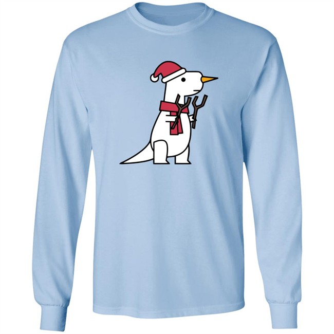 Shop Dinosaur Merch Store Snowman T Rex SweatShirt Shop Dinosaur Merch Store Snowman T Rex SweatShirt