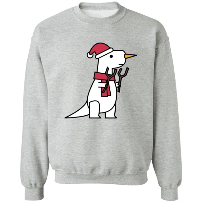 Shop Dinosaur Merch Store Snowman T Rex SweatShirt Shop Dinosaur Merch Store Snowman T Rex SweatShirt
