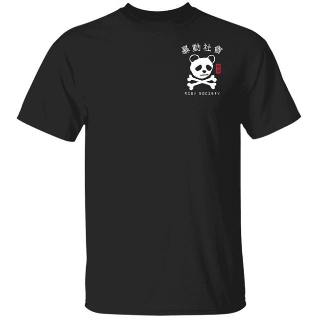 Panda Skull Kanji Riotsociety T Shirt Riotsociety Shirt Panda Skull Kanji T Shirts