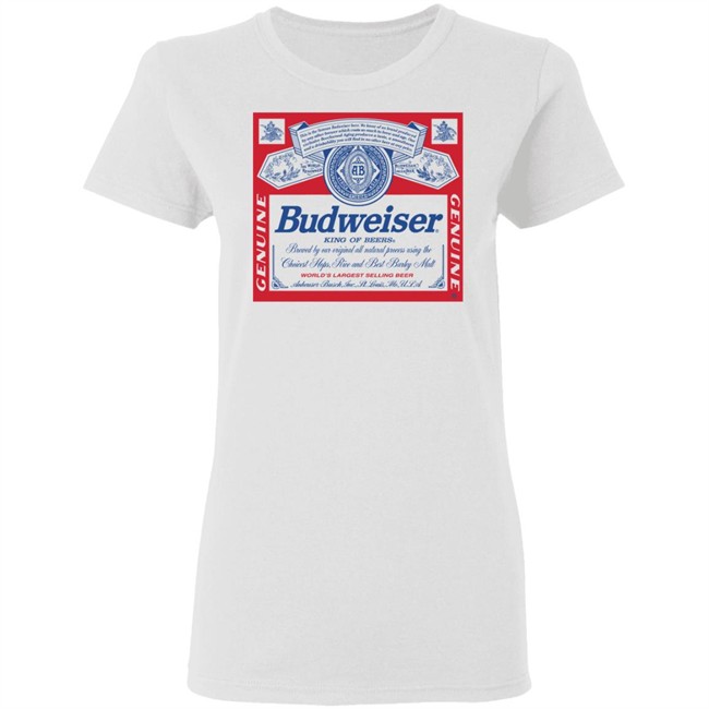 Vintage Junk Food Budweiser White T Shirt Vintage Junk Food Budweiser White T Shirt