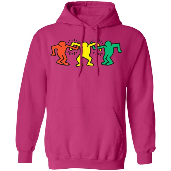 Keith Haring Hoodie Dancing People Raze White Sweatshirt Keith Haring Hoodie Dancing People Raze White Sweatshirt