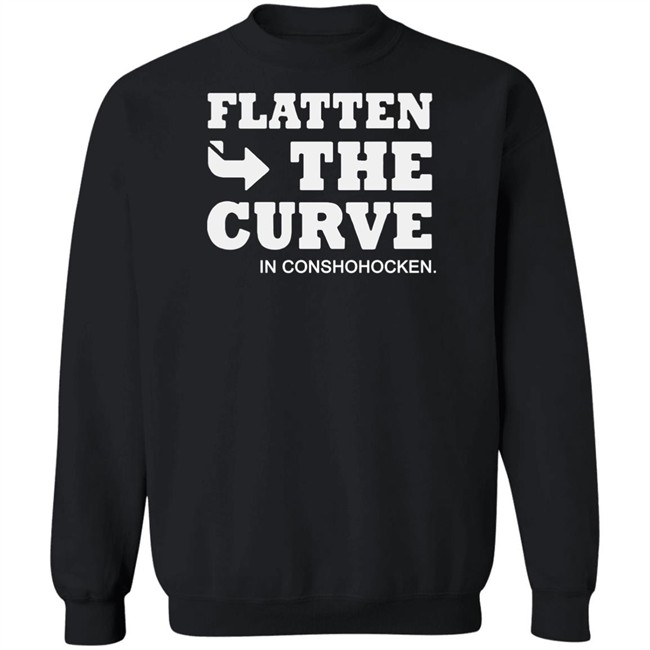 Flatten The Curve IN CONSHOHOCKEN Shirt Colonial Neighborhood Council Black Shirt Flatten The Curve IN CONSHOHOCKEN Shirt Colonial Neighborhood Council Black Shirt